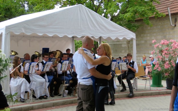 staff start off the dancing