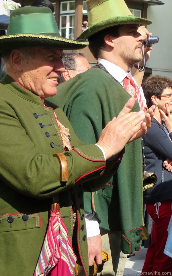 clapping along to the music